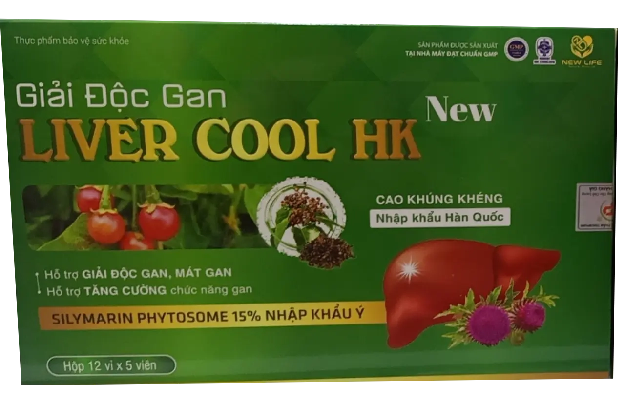 Viên uống giải độc gan LIVER COOL HK New hộp 60 viên