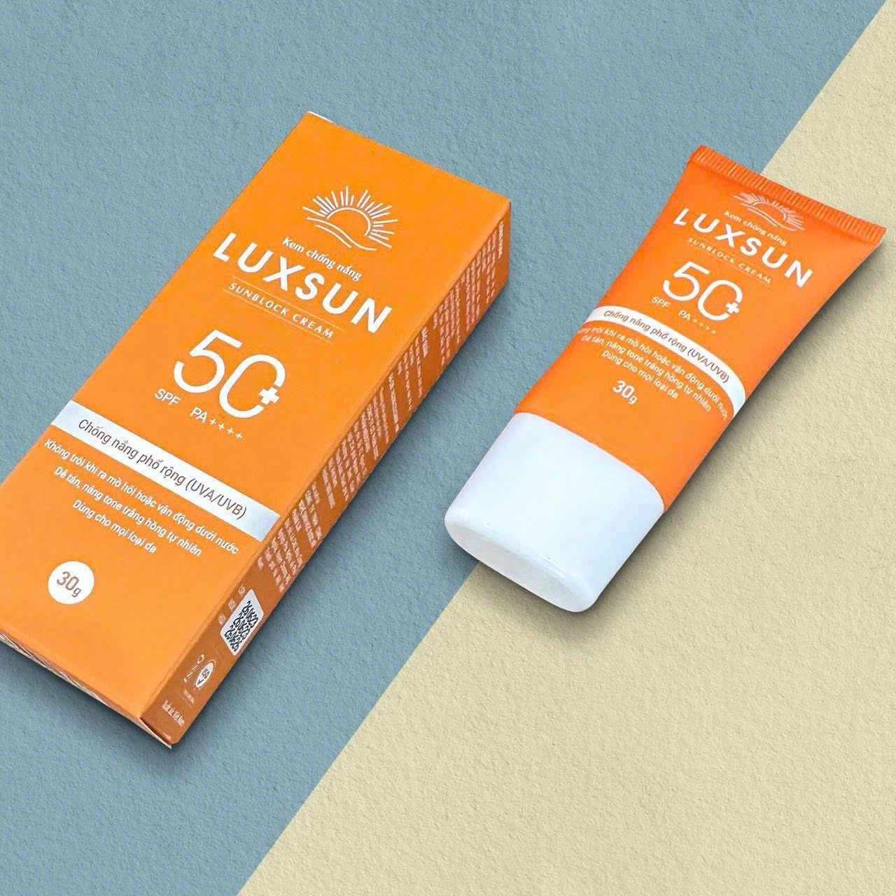 Kem chống nắng phổ rộng LUXSUN Sunblock Cream SPF 50+ PA++++ tuýp 30g