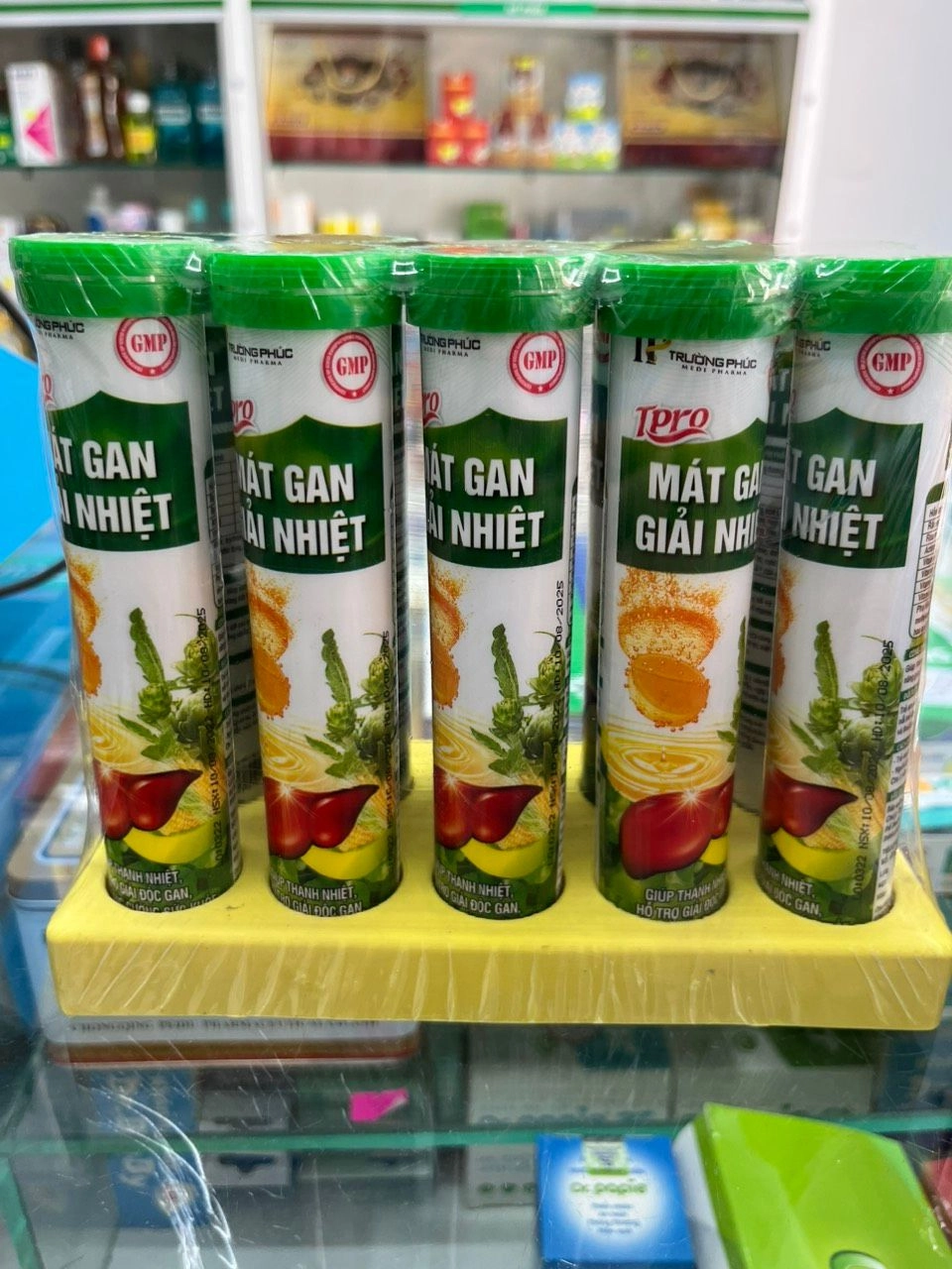 Viên sủi hỗ trợ mát gan giải nhiệt TPRO mát gan giải nhiệt ống 20 viên