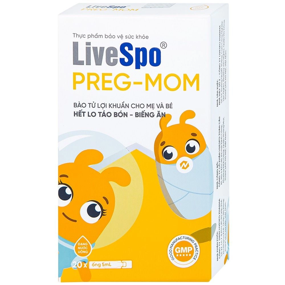 Bào tử lợi khuẩn LiveSpo PREG-MOM hộp 20 ống x 5ml