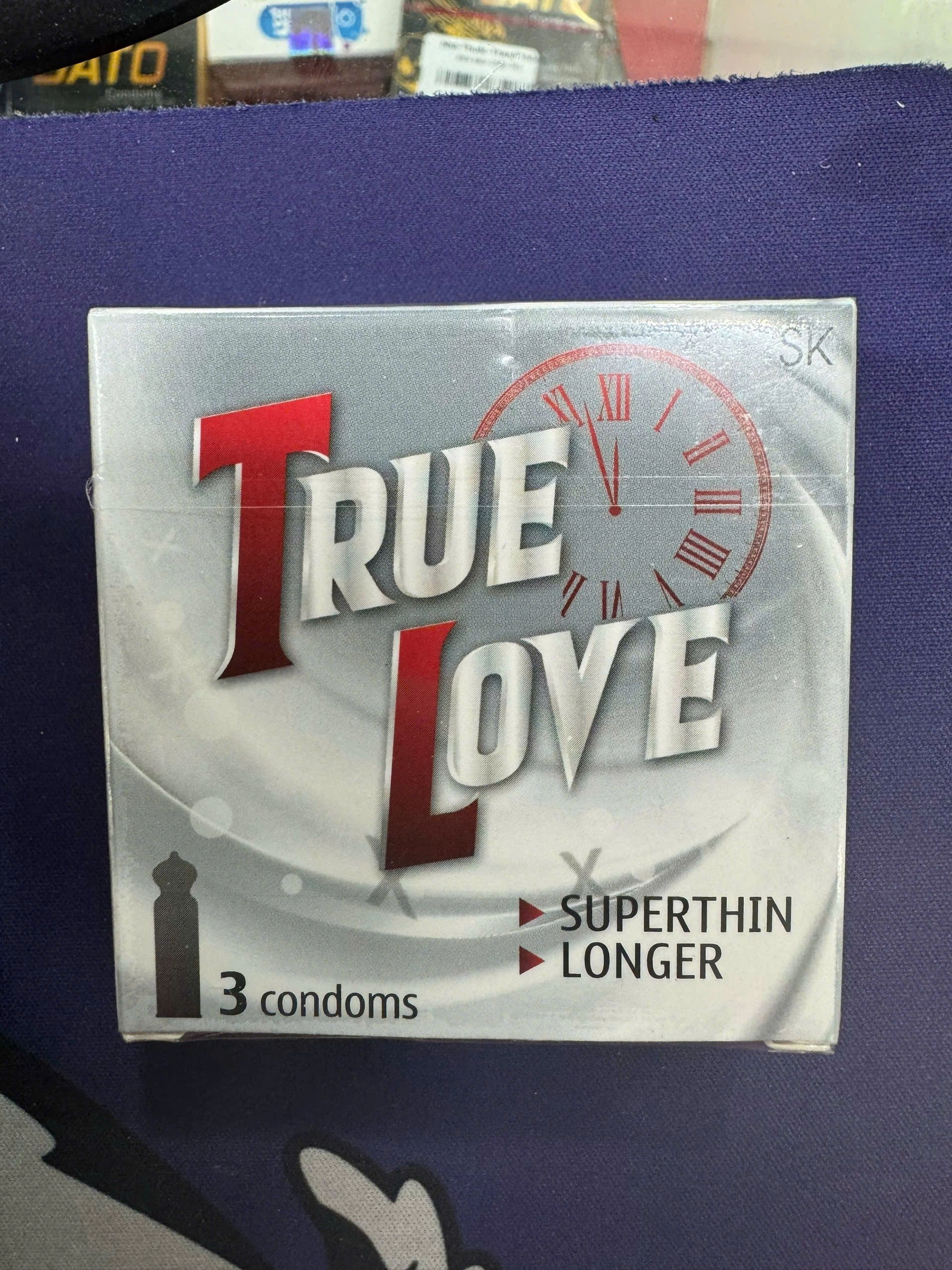 Bao cao su True love  superthin and longer hộp 3 cái