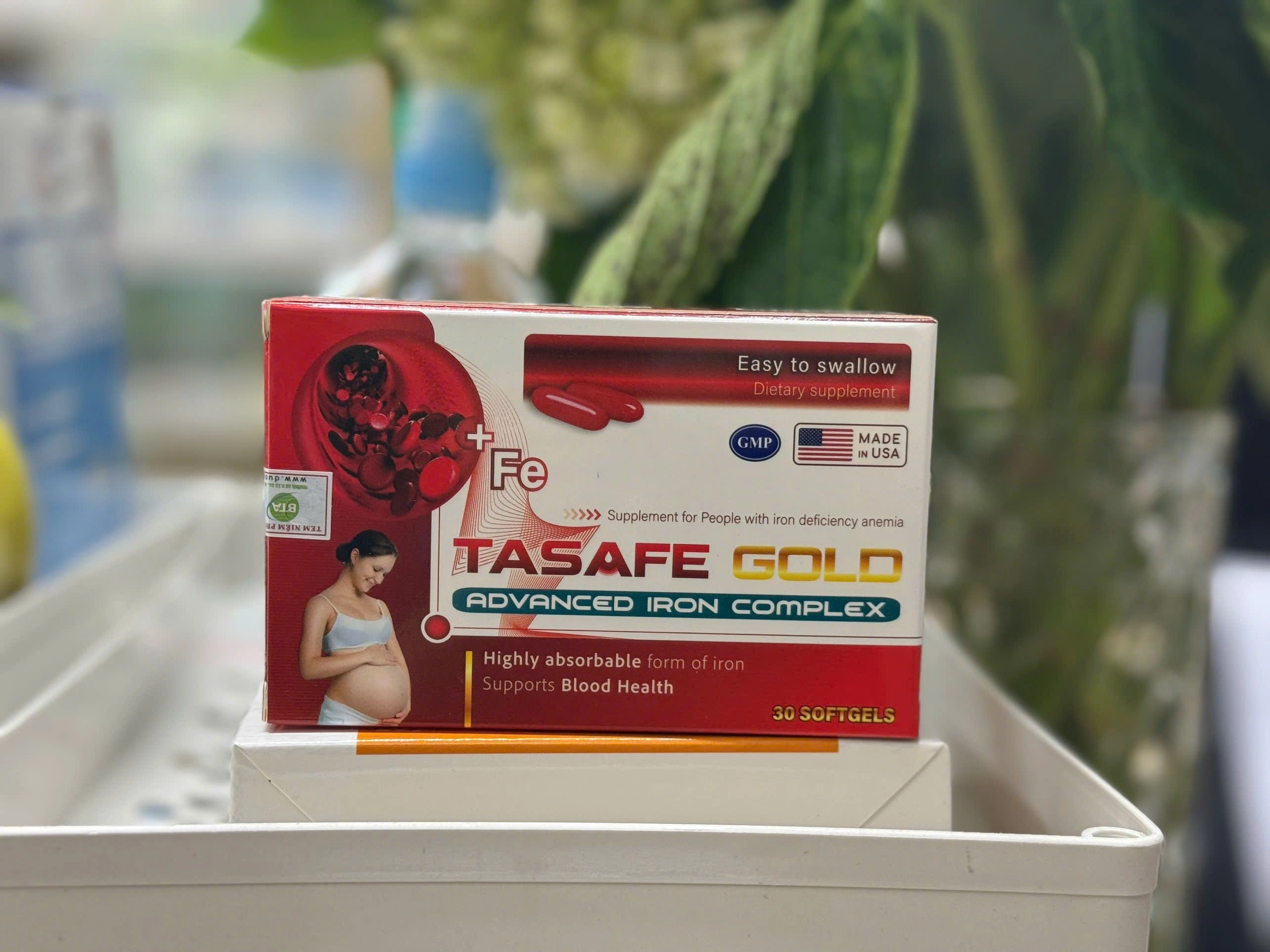 Bổ sung sắt Tasafe Gold hộp 30 viên