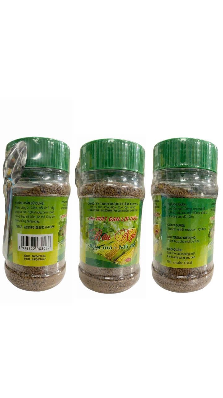 Giúp lợi tiểu, mát gan, thanh nhiệt giải độc cốm râu ngô Auvina hộp x 150g