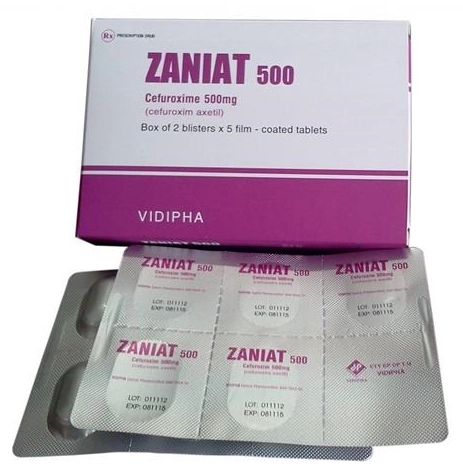Thuốc kháng sinh Zaniat 500mg hộp 10 viên
