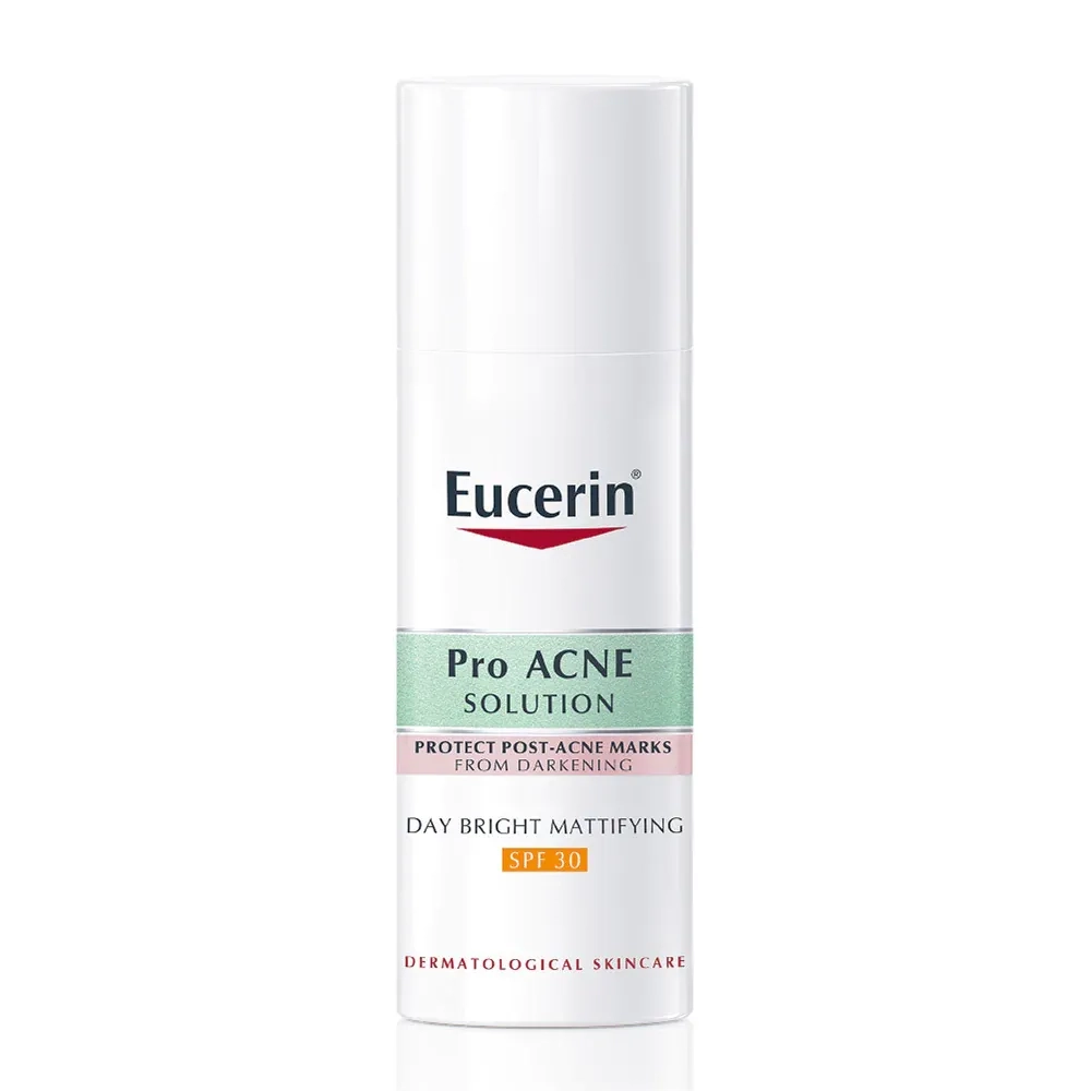Kem dưỡng ban ngày cho da nhờn mụn Eucerin Pro Acne Solution Day Bright Mattifying SPF30 chai 50ml