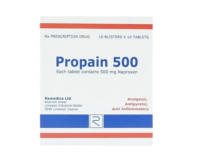 Thuốc điều trị viêm khớp dạng thấp Propain 500 hộp 10 vỉ x 10 viên nén