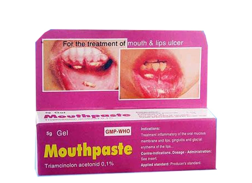 Mouthpaste Thuốc điều trị viêm niêm mạc miệng và lợi Mouthpaste hộp 1 tuýp 5g